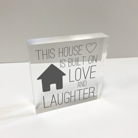 4x4 Glass Token - This House is....
